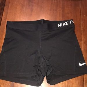NWOT Nike Pro Black Spandex Shorts